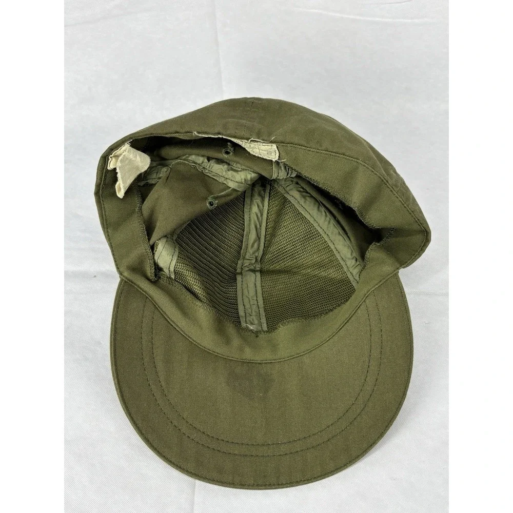 Vietnam Era US Military OG-106 Hot Weather Field Hat Cap Vintage Olive Green 7